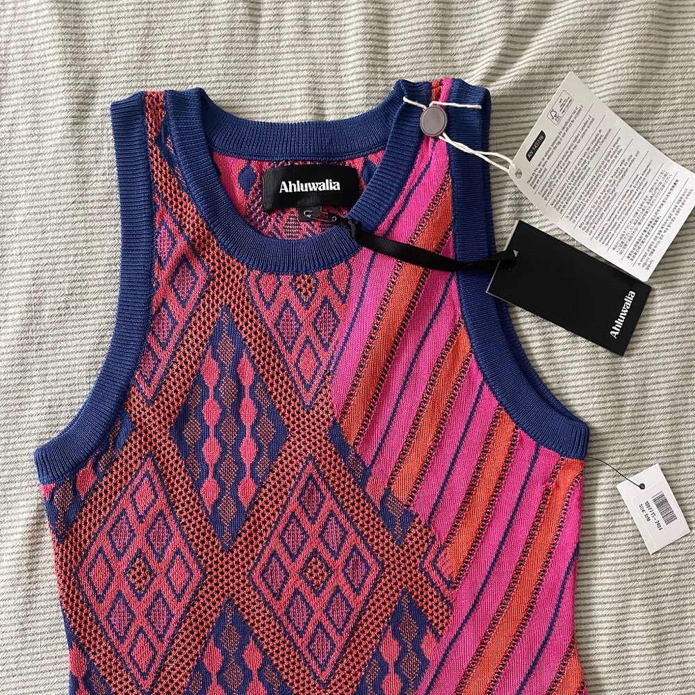 Ahluwalia Femi jacquard knit vest  NWT size S/M
